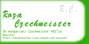 roza czechmeister business card